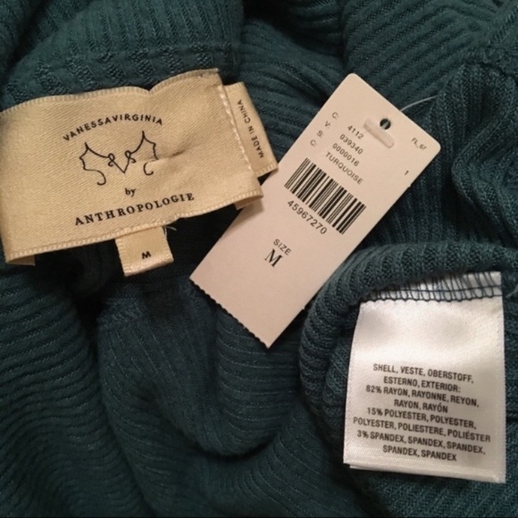 Anthropologie NWT {Vanessa Virginia) cowl neck top *shop@iamwarrior - Picture 7 of 8